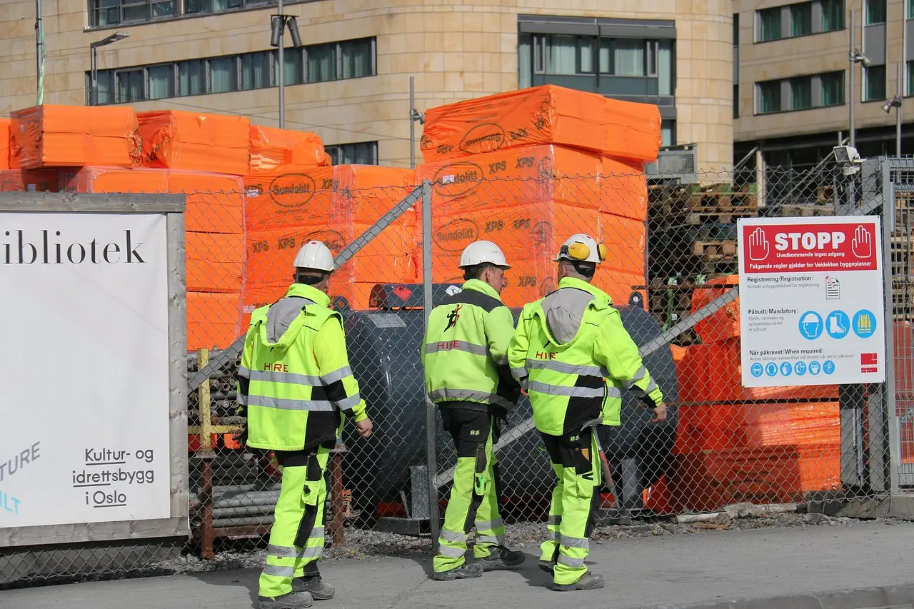 street, works, yellow, orange, work, construction, danger, worker, helmet, security, signage, warning, fact work, fact security, factory worker